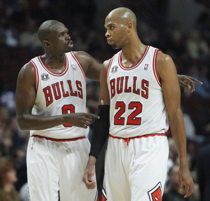 Luol Deng og Taj Gibson.