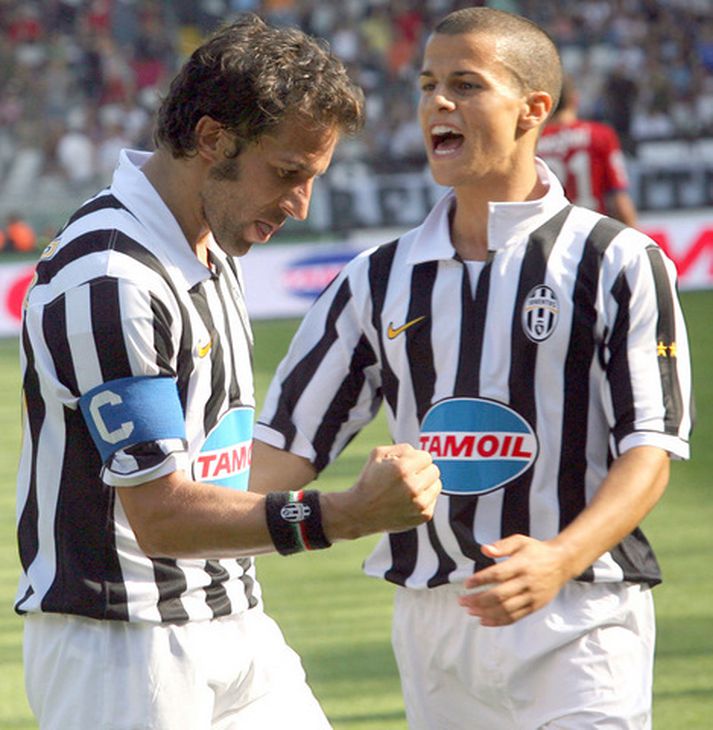 Giovinco fagnar með Alessandro del Piero.