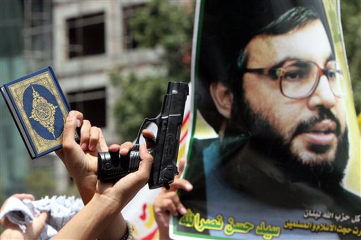 Hassan Nasrallah, leiðtogi Hisbollah.