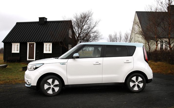 Kia Soul EV rafmagnsbíllinn.