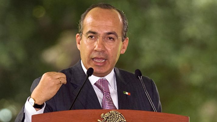 Felipe Calderon, forseti Mexíkós.