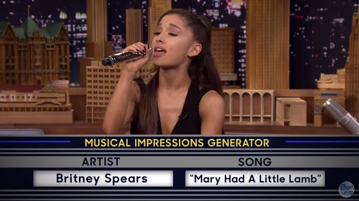 Ariana Grande fór á kostum hjá Fallon