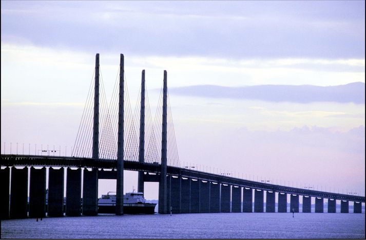 Morðinginn var gripinn Svíþjóðarmegin við Eyrarsundsbrúna.