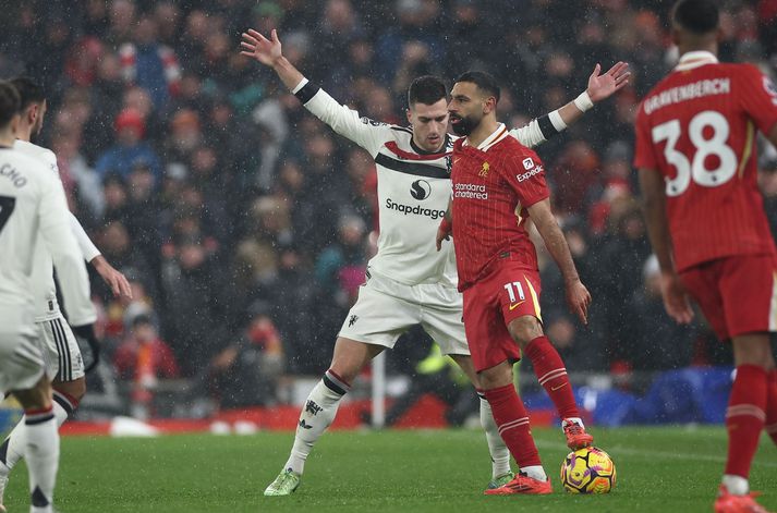 Það var mikið fjör og mikið gaman á Anfield í dag.