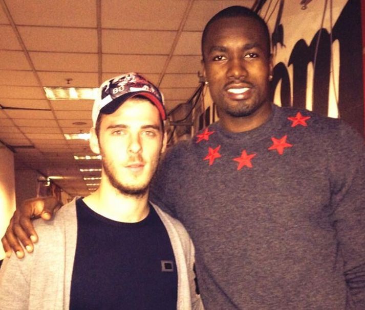 De Gea og Serge Ibaka í gær.