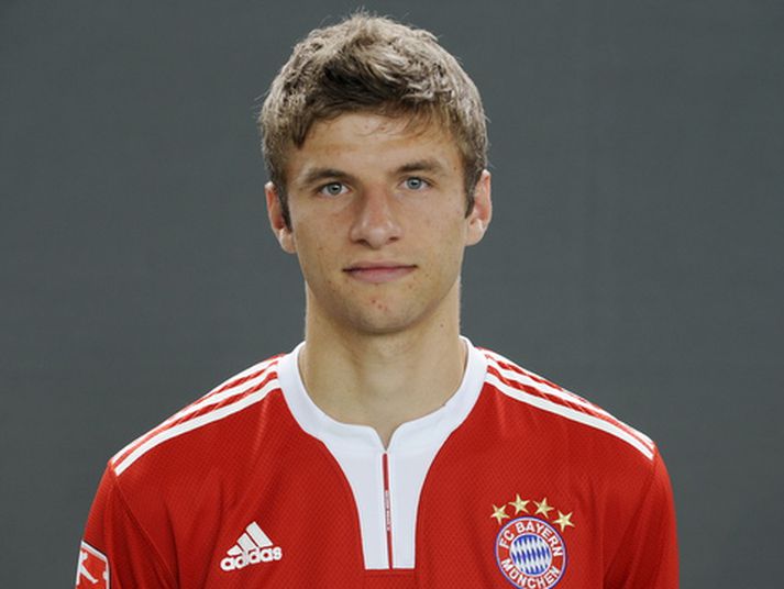 Thomas Müller skoraði tvö mörk fyrir Bayern í kvöld.