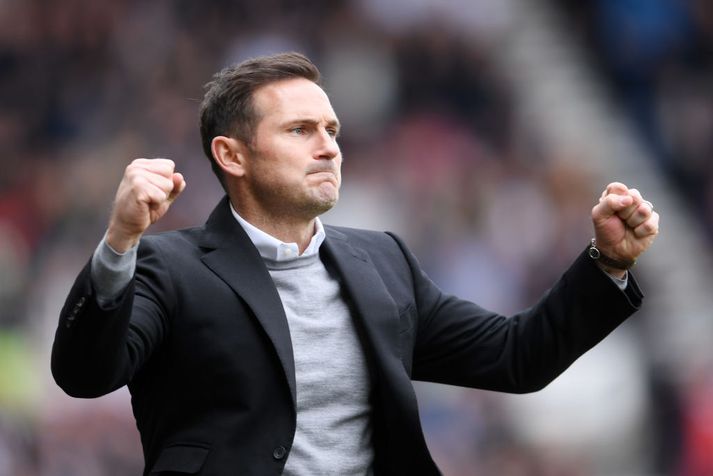 Frank Lampard stýrði Derby í umspilssæti á hans fyrsta tímabili