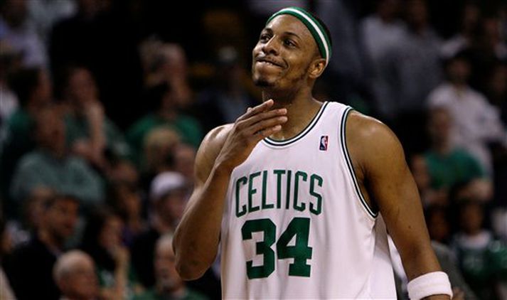 Paul Pierce og félagar í Boston komu þreyttir inn í einvígið við Orlando eftir rosalega rimmu við Chicago