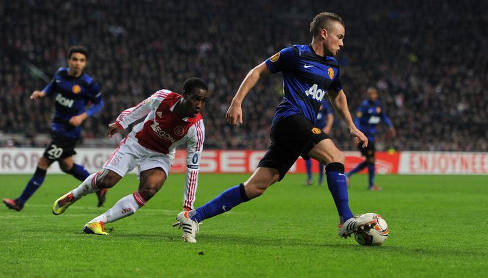 Tom Cleverley í leiknum á móti Ajax.