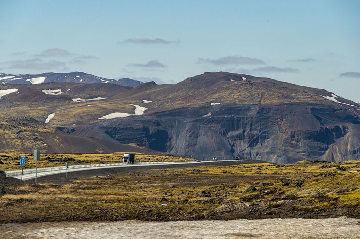 Malbikunarframkvæmdir fara fram á Hellisheiði á fimmtudag og fram á föstudag.