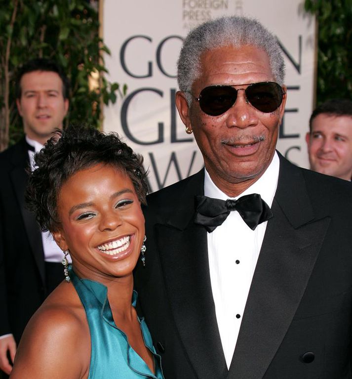 E'Dena Hines og Morgan Freeman.