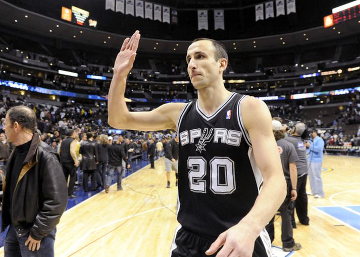 Manu Ginobili í leiknum í nótt.