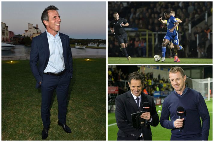 Gianfranco Zola og Gary Rowett.