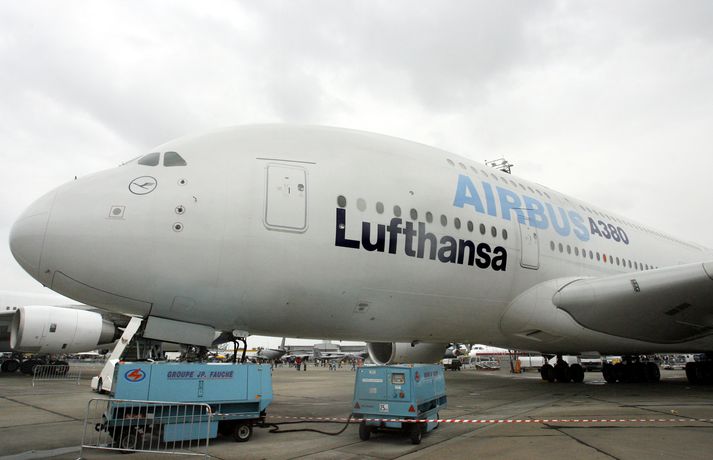 Airbus A380 flugvél.