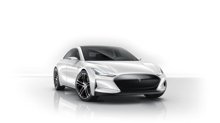 Erfitt er að sjá muninn á Youxia X og Tesla Model S.