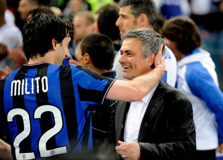 Milito var í miklu uppáhaldi hjá Mourinho er hann stýrði Inter.