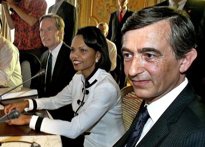 Fundað um Íran Philippe Douste-Blazy, utanríkisráðherra Frakklands, t.h., og Condoleeza Rice, utanríkisráðherra Bandaríkjanna, á fundi í París í gær.