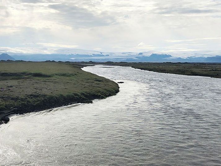 Lítið jökulhlaup hófst í Skálm í gær.