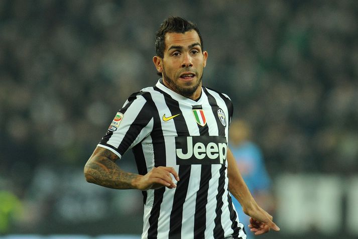 Carlos Tevez kann vel við sig í búningi Juventus