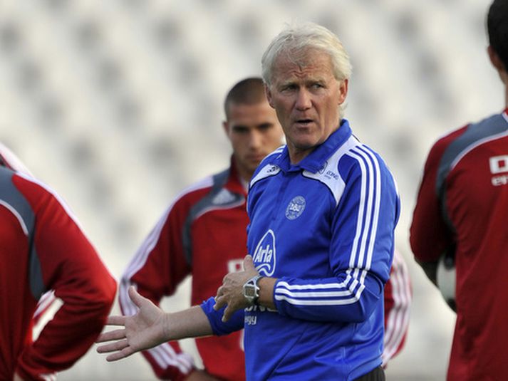 Morten Olsen, landsliðsþjálfara Dana.