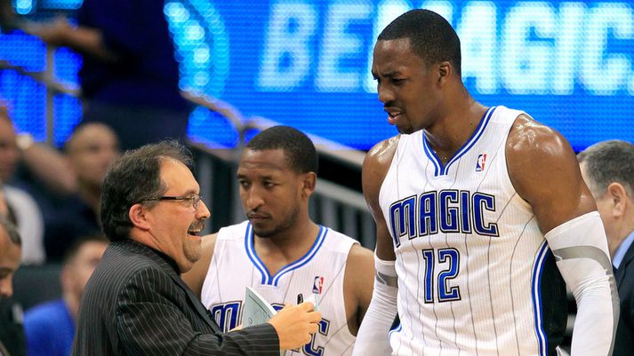 Stan van Gundy og Dwight Howard.