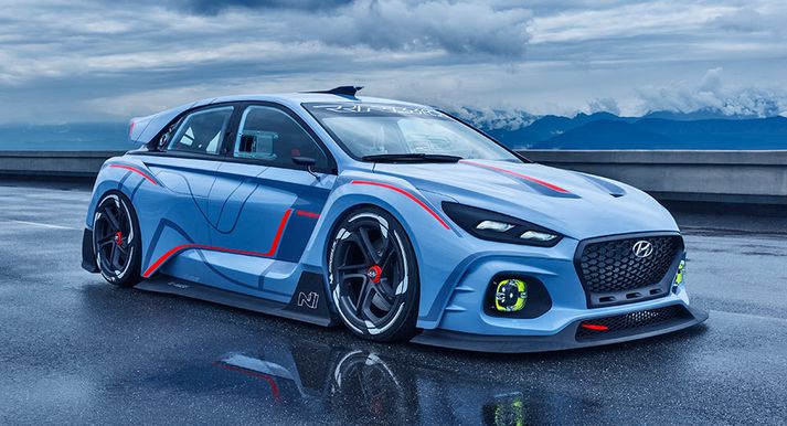 Hyundai RN30 Concept gefur líklega tóninn hvað útlit i30N bílsins varðar.