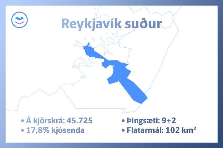Reykjavíkurkjördæmi suður. Kosningar 2021.