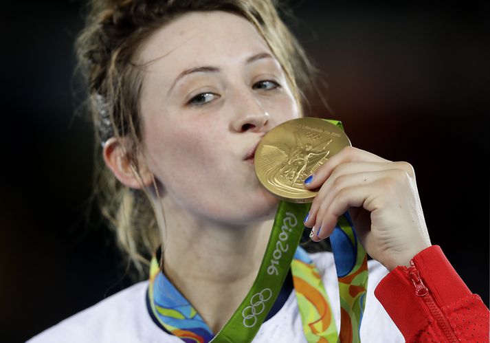 Jade Jones vann gull í 57 kg flokki í taekwondo á Ólympíuleikunum 2012 og 2016.