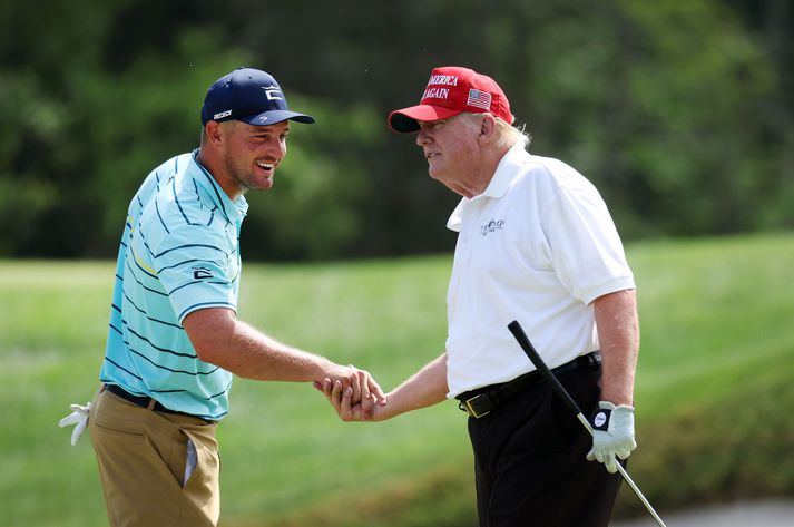 Bryson DeChambeau og Donald Trump, verðandi Bandaríkjaforseti, eru góðir vinir.