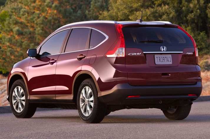 Honda CR-V hafði sigur í sínum flokki bíla.