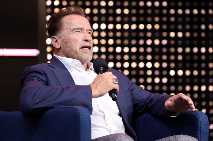 Arnold Schwarzenegger er 74 ára gamall.