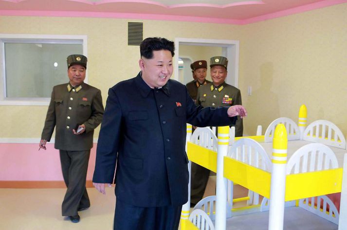 Kim Jong-un, leiðtogi Norður-Kóreu.