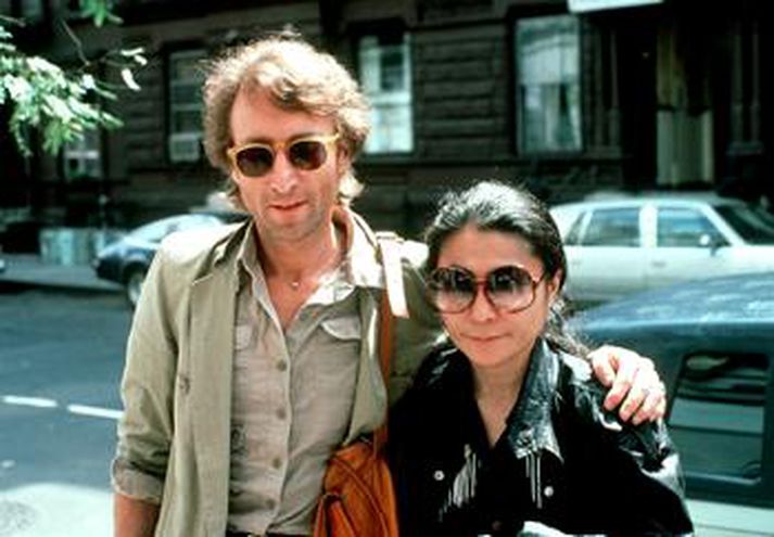 John Lennon og Yoko Ono.