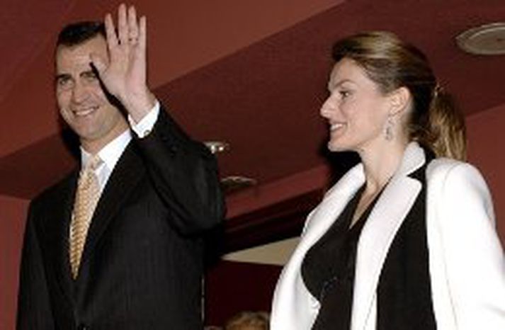 Felipe krónprins og konan hans Letizia prinsessa eiga von á stúlkubarni.