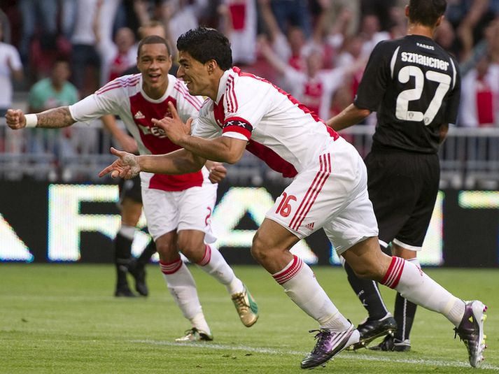 Luis Suarez skoraði fyrir Ajax í kvöld.