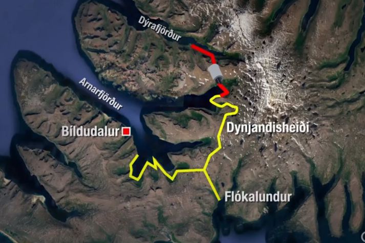 Dýrafjarðargöng, án heilsársvegar um Dynjandisheiði, hafa verið nefnd dýrasti botnlangi Íslands.