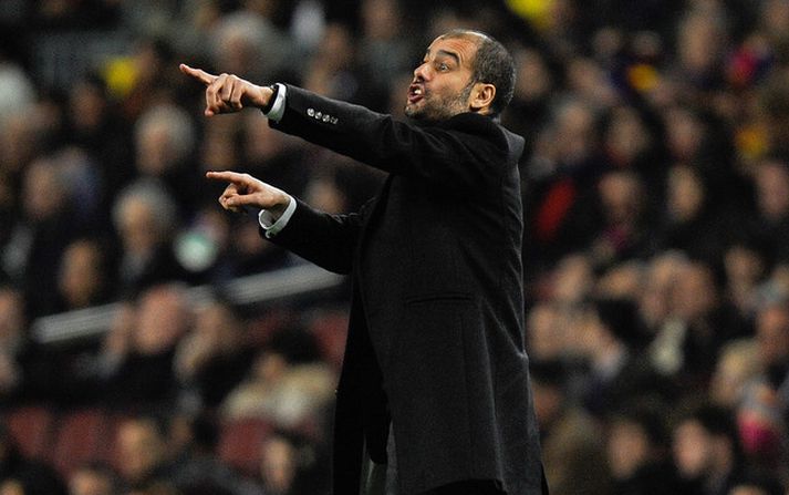 Pep Guardiola, stjóri Barcelona.