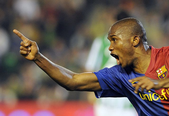 Samuel Eto'o, leikmaður Barcelona.