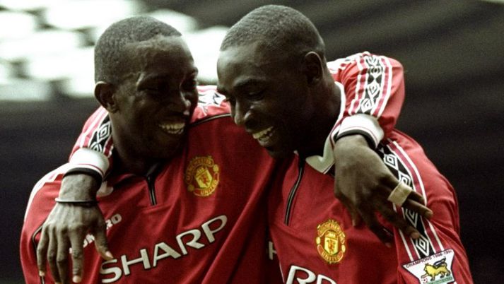 Dwight Yorke og Andy Cole.