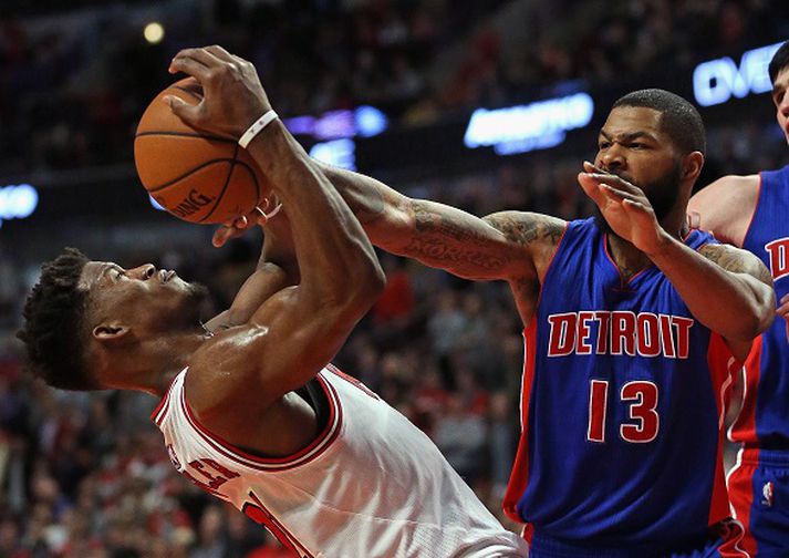 Jimmy Butler skoraði 43 stig fyrir Bulls í gær.