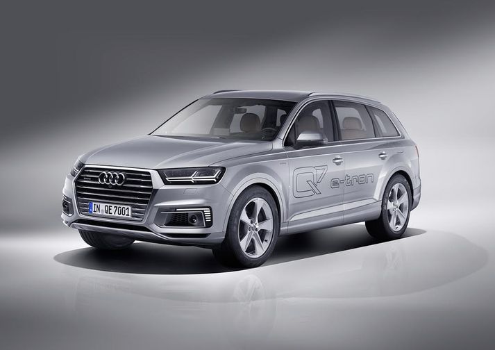 Audi Q7 e-tron verður til afgreiðslu frá Heklu í ágúst.