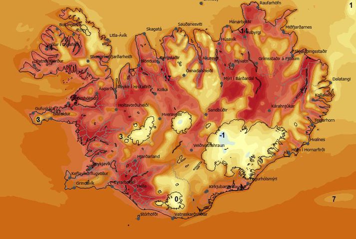 Þjóðin ætti að fá smá yl í kroppinn í dag, þó það verði sumstaðar hvasst.