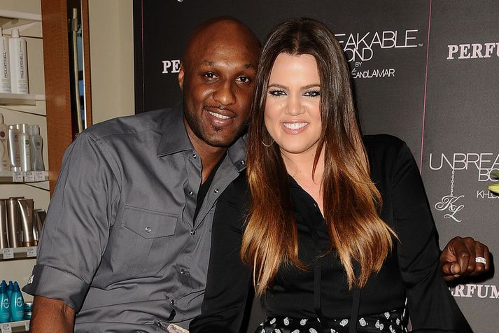 Odom og Khloe Kardashian, eiginkona hans.