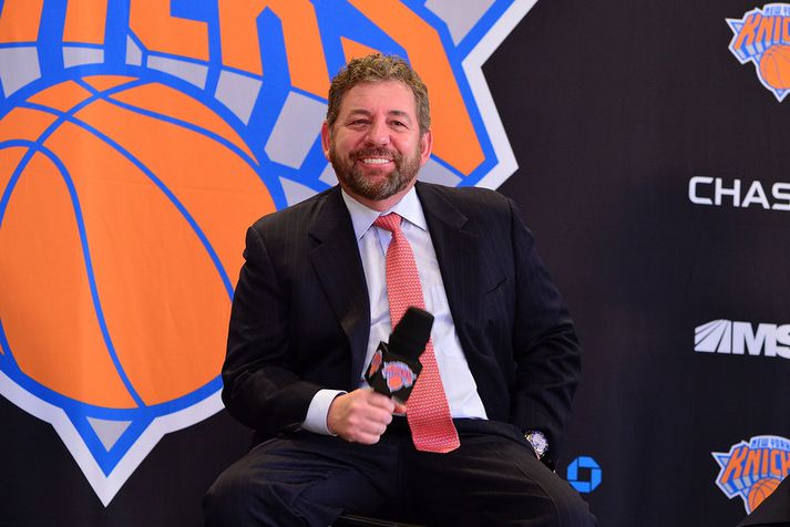 James Dolan er ekki sá vinsælasti hjá stuðningsmönnum NY Knicks.