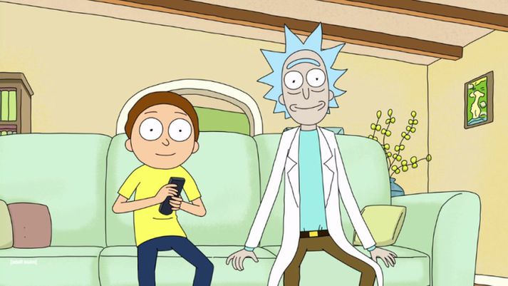 Morty og afi hans Rick.