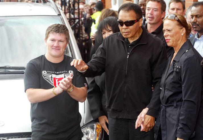 Vel fór á með þeim Ricky Hatton og Muhammad Ali.