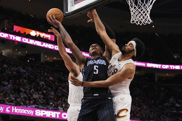 Paolo Banchero var atkvæðamestur hjá Orlando Magic í sigrinum á Cleveland Cavaliers.