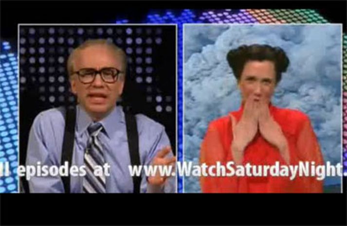 Larry King og Björk fóru yfir mál málanna á laugardaginn.