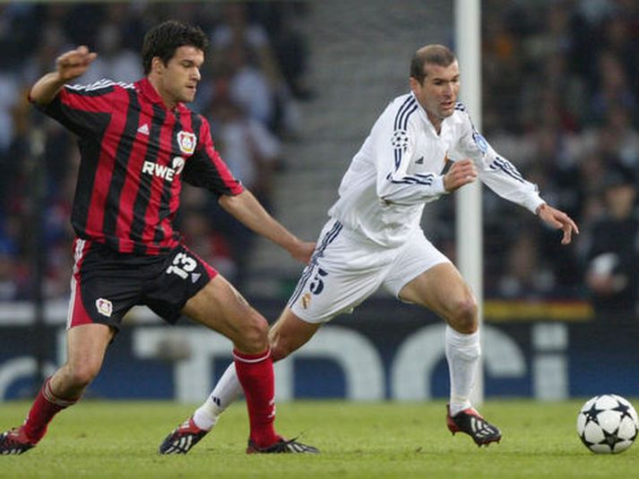 Michael Ballack í leik með Bayer Leverkusen í úrslitaleik Meistaradeildarinnar 2002.