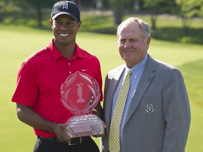 Tiger Woods og Jack Nicklaus.